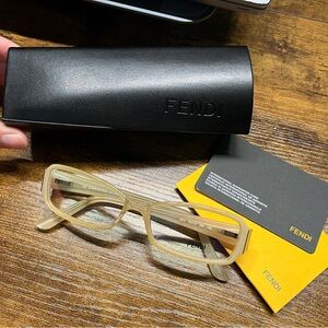 Brand New Fendi Glasses with Dust Cloth & Card & Case
